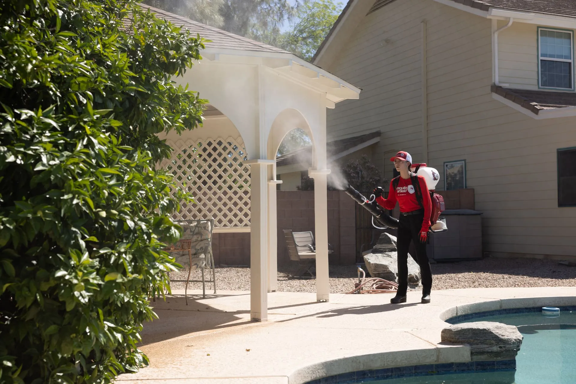 Turtle Run Coral Springs home protected by Mosquito Shield barrier spray treatment