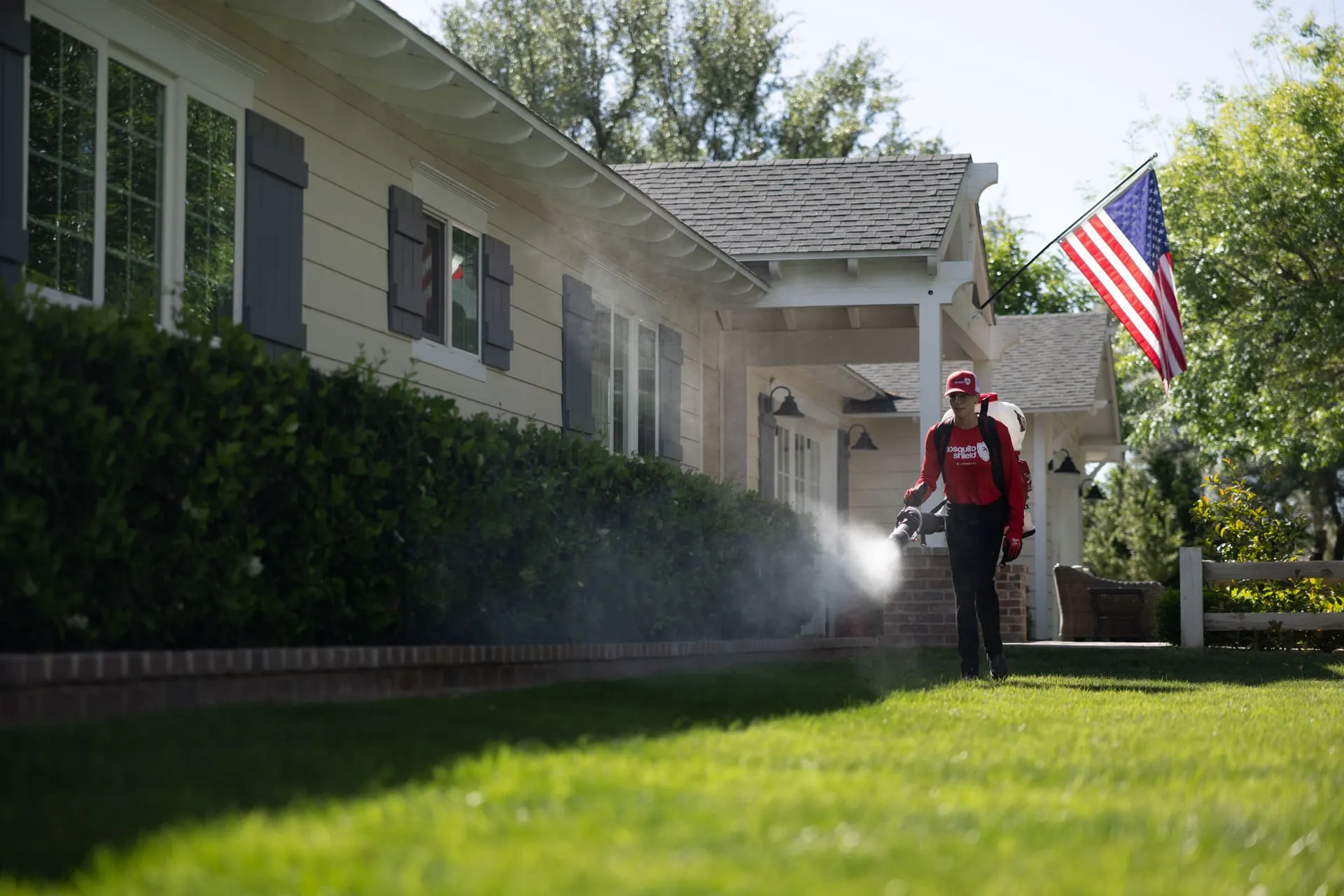 Luxury Addison Reserve estate home protected by Mosquito Shield mosquito control