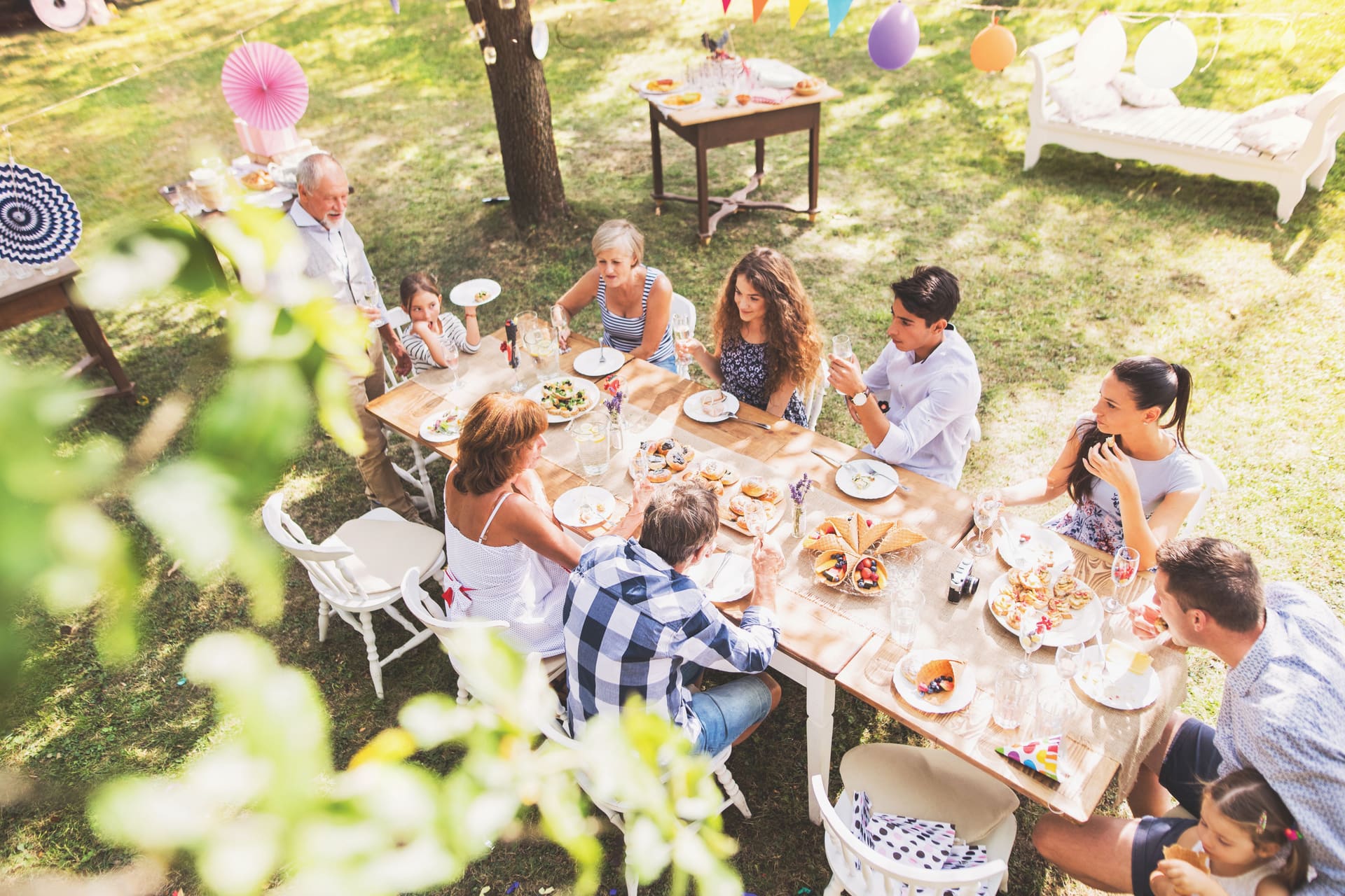 Outdoor gathering with Event Shield mosquito protection